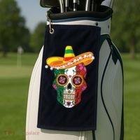 Cinco De Mayo Shirts Sugar Mexican Skull Cinco De Mayo Golf Towel thumb 2