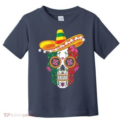 Cinco De Mayo Shirts Sugar Mexican Skull Cinco De Mayo Toddler T-Shirt