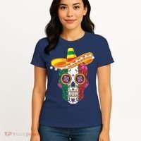 Cinco De Mayo Shirts Sugar Mexican Skull Cinco De Mayo Women's T-Shirt thumb 4