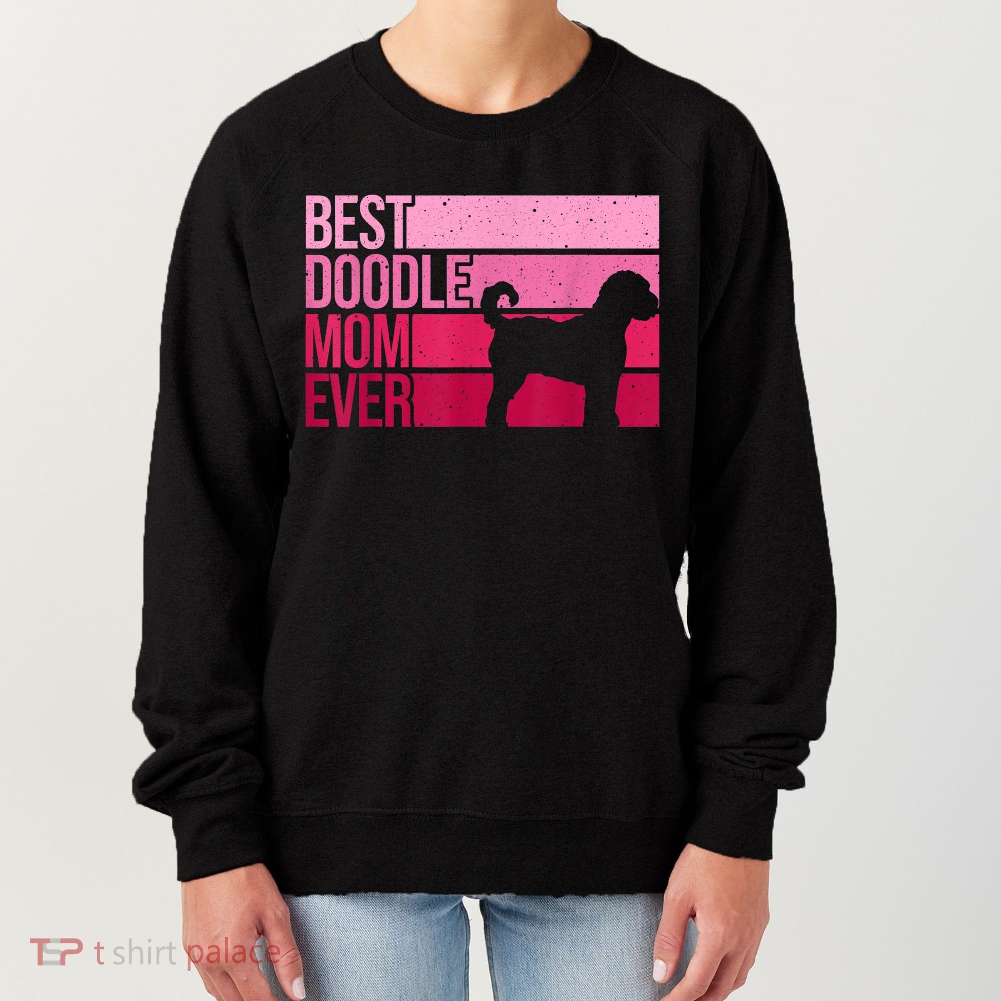 Cool Doodle Mom Art Women Aussiedoodle Goldendoodle Dog Women's Sweatshirt