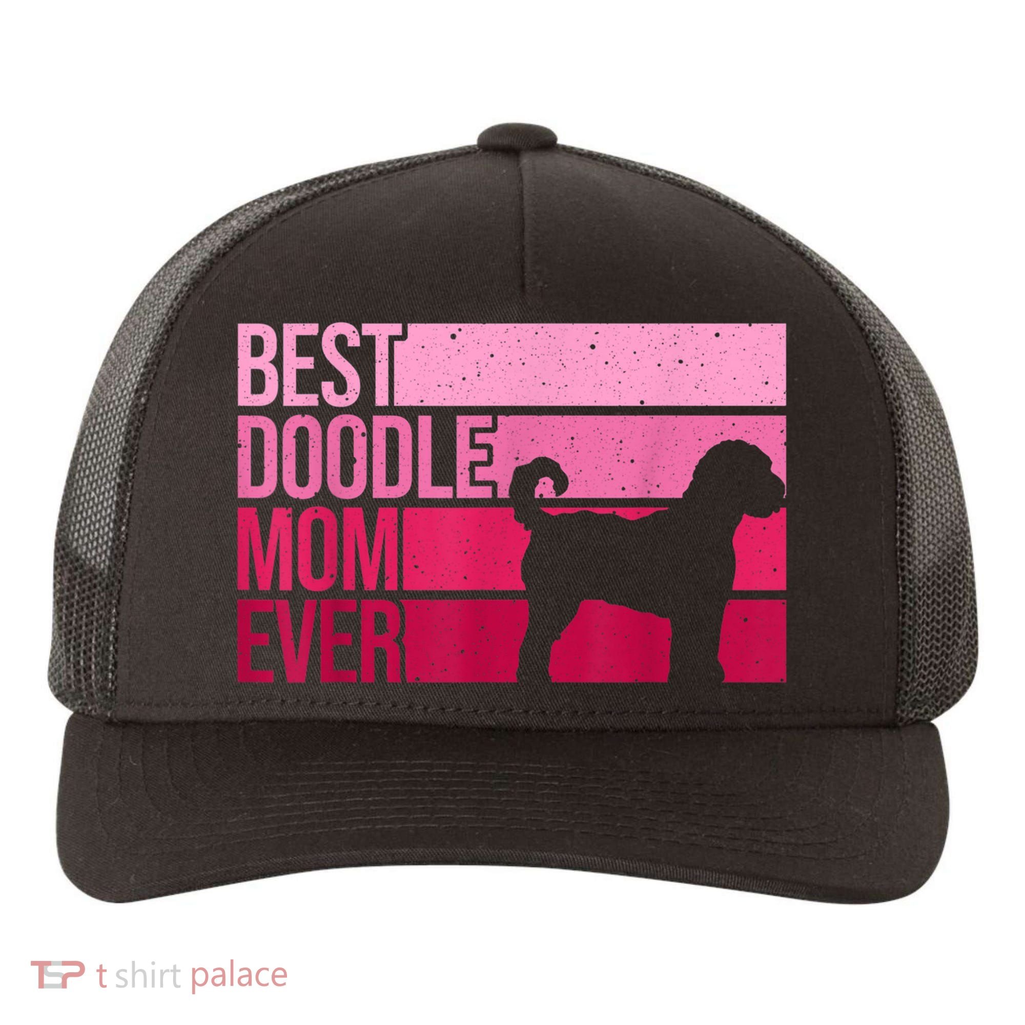 Cool Doodle Mom Art Women Aussiedoodle Goldendoodle Dog Yupoong Adult 5-Panel Trucker Hat