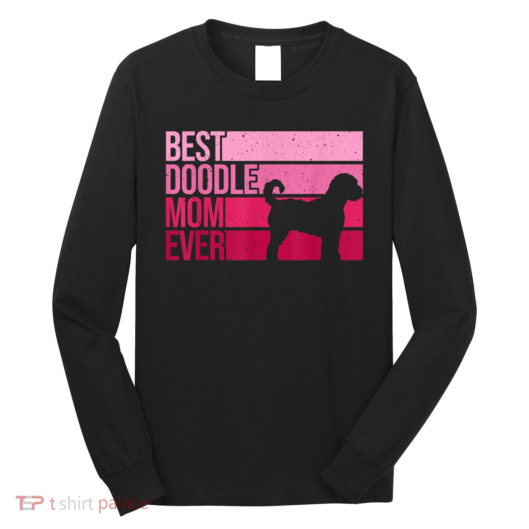 Cool Doodle Mom Art Women Aussiedoodle Goldendoodle Dog Long Sleeve Shirt