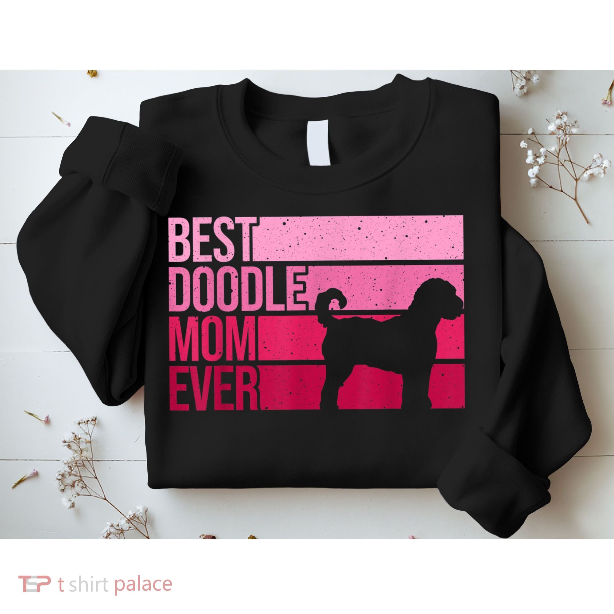 Cool Doodle Mom Art Women Aussiedoodle Goldendoodle Dog Sweatshirt