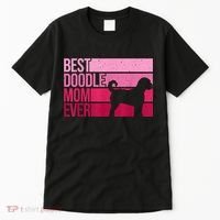 Cool Doodle Mom Art Women Aussiedoodle Goldendoodle Dog Tall T-Shirt thumb 0
