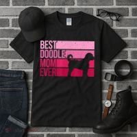 Cool Doodle Mom Art Women Aussiedoodle Goldendoodle Dog Tall T-Shirt thumb 3