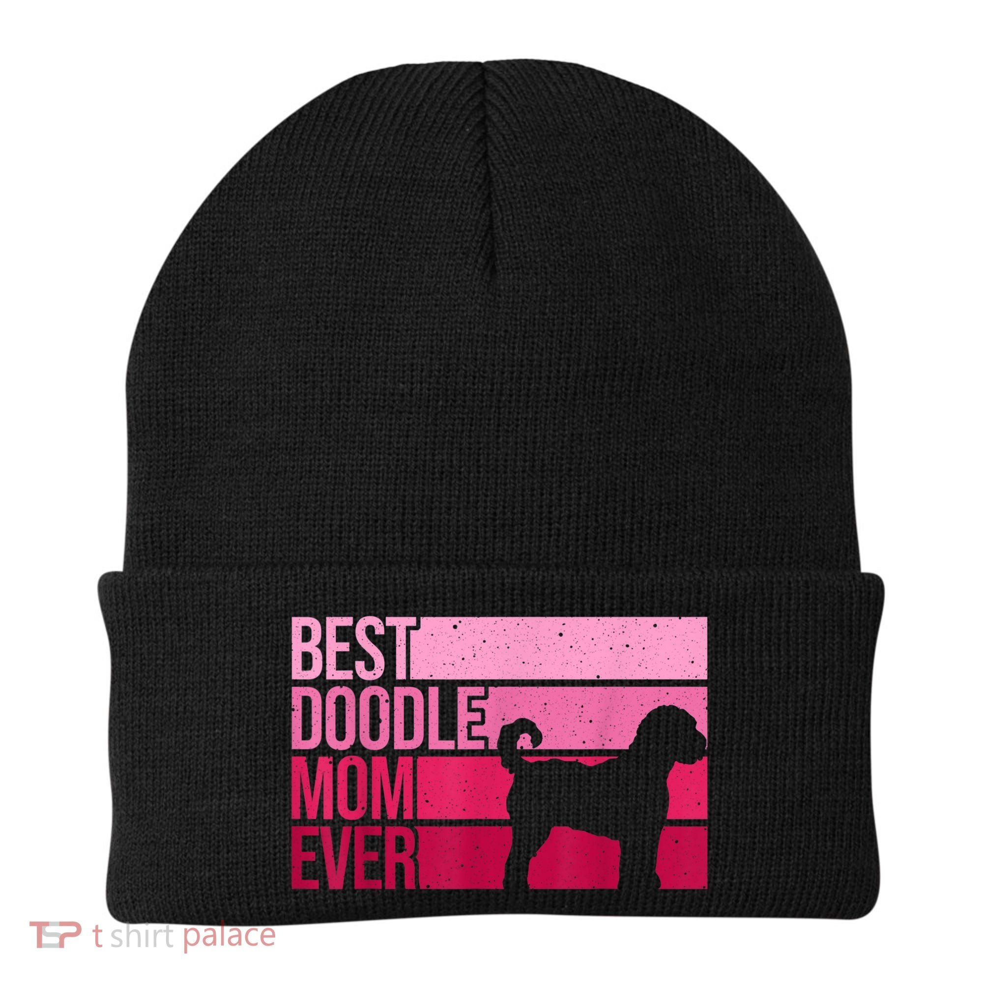 Cool Doodle Mom Art Women Aussiedoodle Goldendoodle Dog Beanie