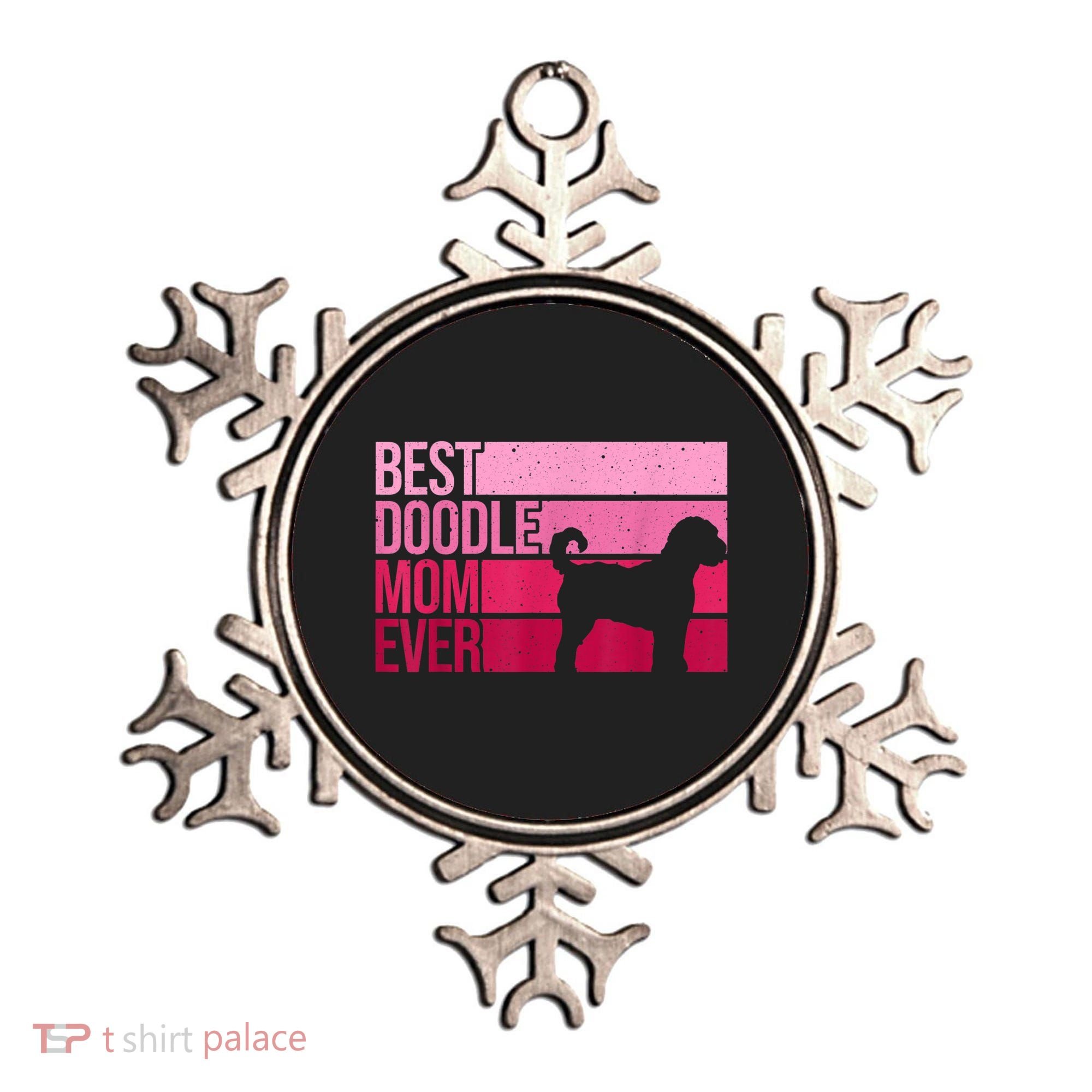 Cool Doodle Mom Art Women Aussiedoodle Goldendoodle Dog Ornament