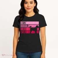 Cool Doodle Mom Art Women Aussiedoodle Goldendoodle Dog Women's T-Shirt thumb 4