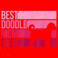 Cool Doodle Mom Art Women Aussiedoodle Goldendoodle Dog Santa Hat thumb 1