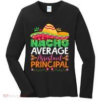 Cinco De Mayo Fun Sombrero Nacho Average Assistant Principal Women's Long Sleeve Shirt thumb 0