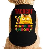 Cinco De Meow Taco Cat Mexican Doggie Tank thumb 0