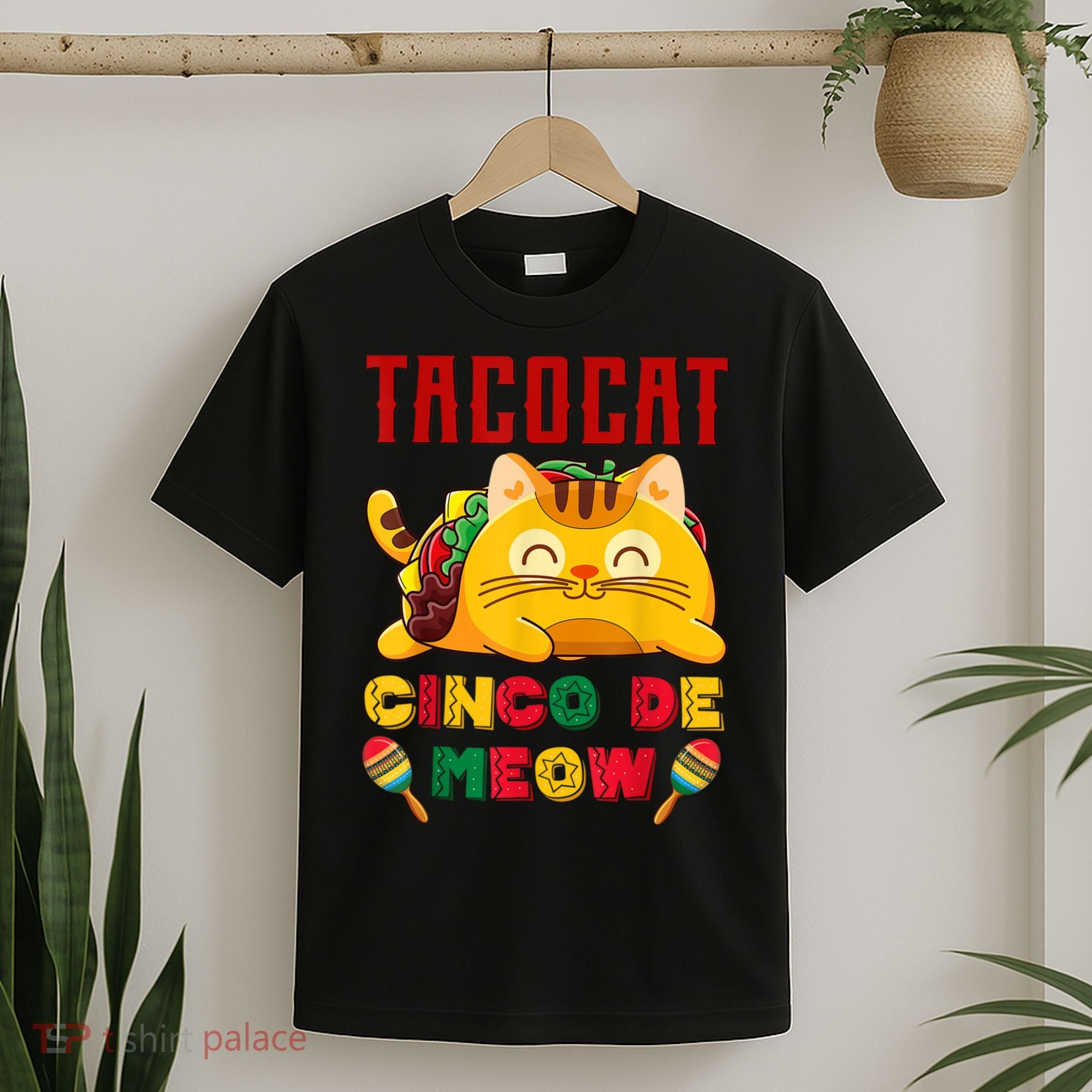 Cinco De Meow Taco Cat Mexican T-Shirt