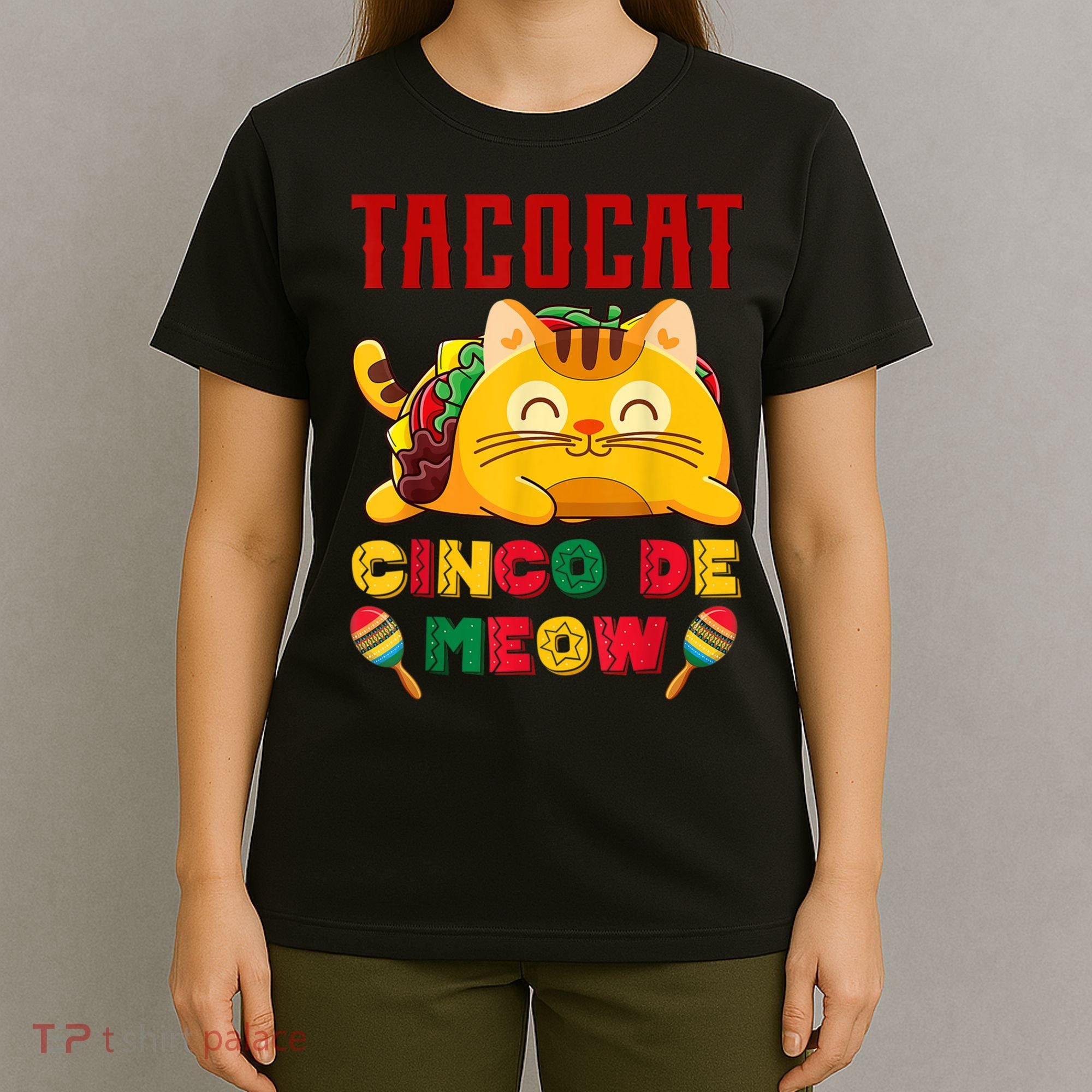 Cinco De Meow Taco Cat Mexican T-Shirt