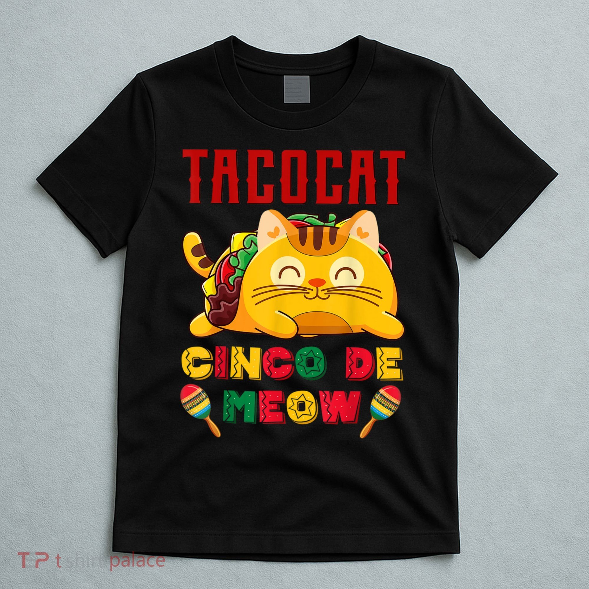 Cinco De Meow Taco Cat Mexican T-Shirt