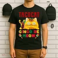 Cinco De Meow Taco Cat Mexican T-Shirt thumb 6