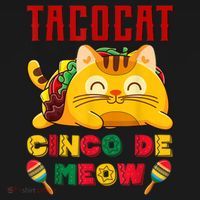 Cinco De Meow Taco Cat Mexican Button thumb 1