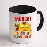 Cinco De Meow Taco Cat Mexican Coffee Mug thumb 1