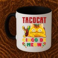 Cinco De Meow Taco Cat Mexican Coffee Mug thumb 2