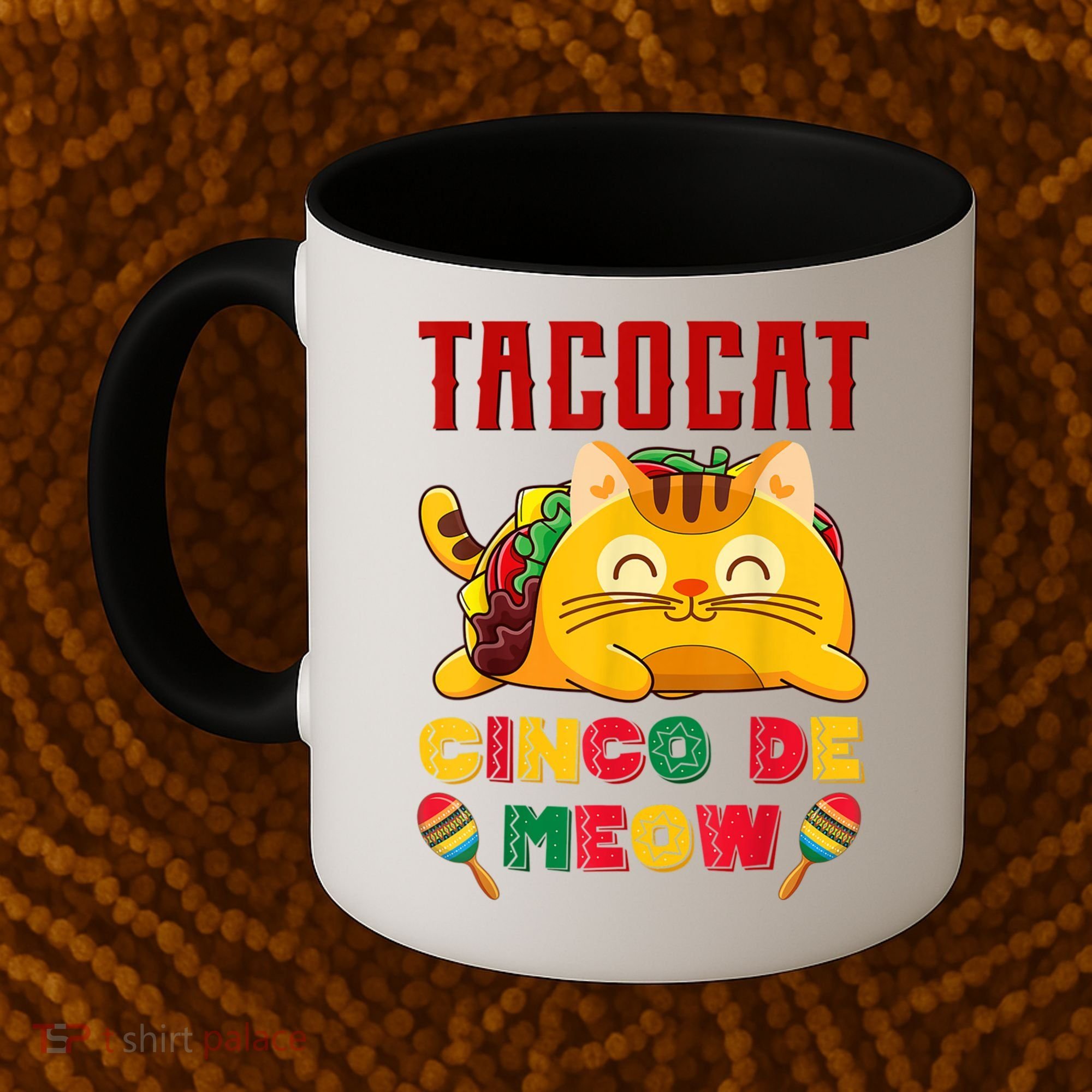 Cinco De Meow Taco Cat Mexican Coffee Mug