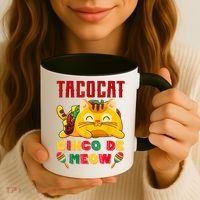Cinco De Meow Taco Cat Mexican Coffee Mug thumb 3