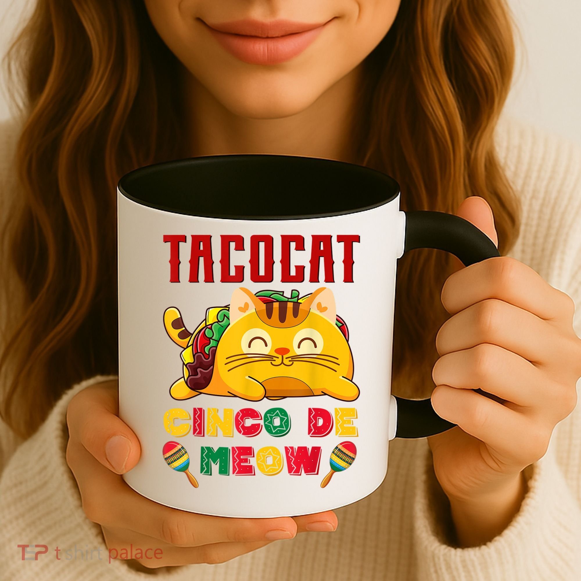 Cinco De Meow Taco Cat Mexican Coffee Mug