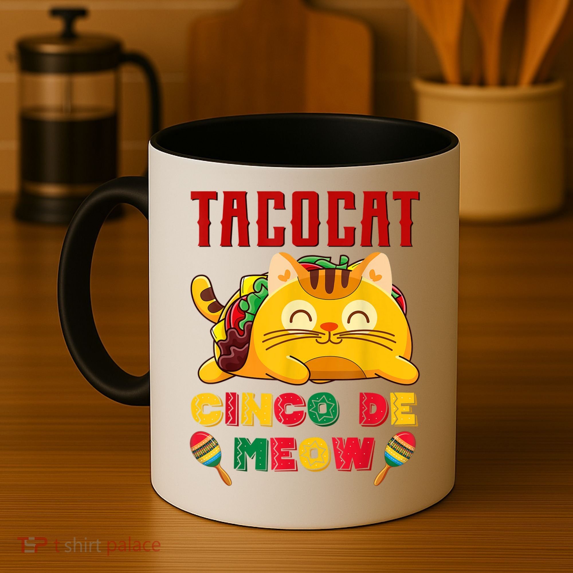 Cinco De Meow Taco Cat Mexican Coffee Mug