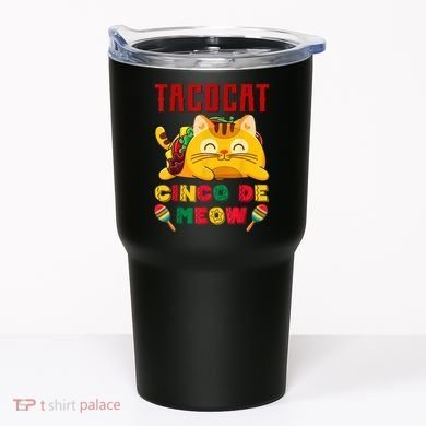 Cinco De Meow Taco Cat Mexican Tumbler