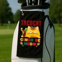 Cinco De Meow Taco Cat Mexican Golf Towel thumb 2
