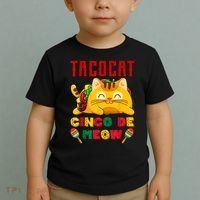 Cinco De Meow Taco Cat Mexican Toddler T-Shirt thumb 2
