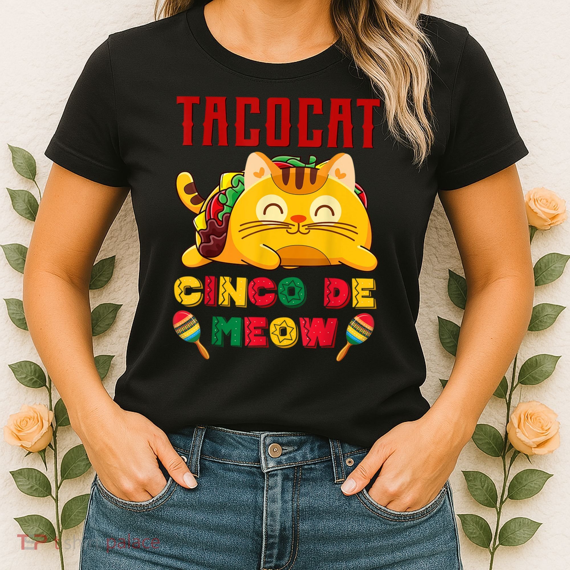Cinco De Meow Taco Cat Mexican Women's T-Shirt