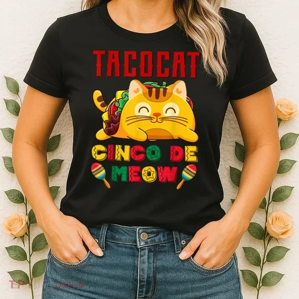 Cinco De Meow Taco Cat Mexican Women's T-Shirt