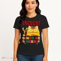 Cinco De Meow Taco Cat Mexican Women's T-Shirt thumb 4