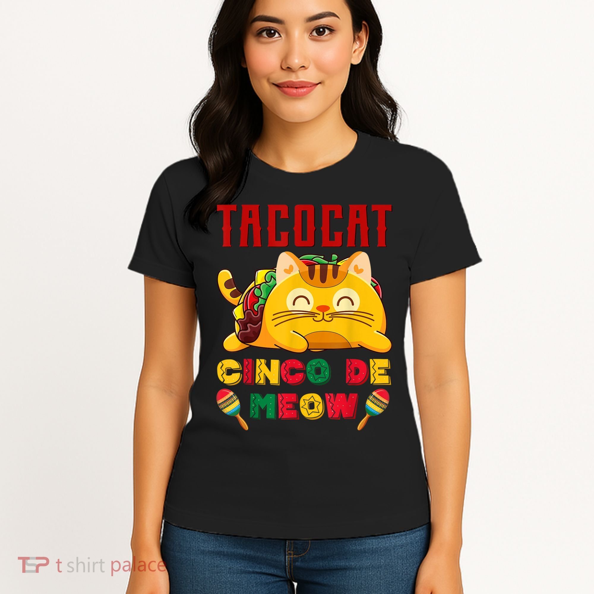 Cinco De Meow Taco Cat Mexican Women's T-Shirt