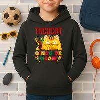 Cinco De Meow Taco Cat Mexican Kids Hoodie thumb 2