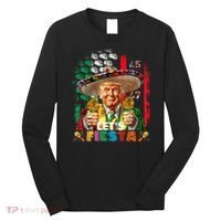 Cinco De Mayo Trump Taco Funny Mexican Trump Let's Fiesta Long Sleeve Shirt thumb 0
