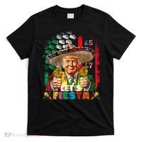 Cinco De Mayo Trump Taco Funny Mexican Trump Let's Fiesta T-Shirt thumb 0