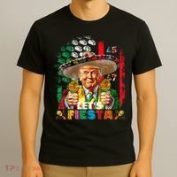 Cinco De Mayo Trump Taco Funny Mexican Trump Let's Fiesta T-Shirt thumb 3