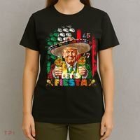 Cinco De Mayo Trump Taco Funny Mexican Trump Let's Fiesta T-Shirt thumb 4