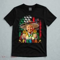 Cinco De Mayo Trump Taco Funny Mexican Trump Let's Fiesta T-Shirt thumb 5