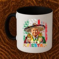 Cinco De Mayo Trump Taco Funny Mexican Trump Let's Fiesta Coffee Mug thumb 2