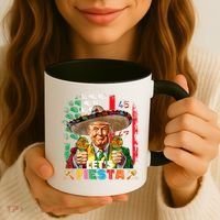 Cinco De Mayo Trump Taco Funny Mexican Trump Let's Fiesta Coffee Mug thumb 3