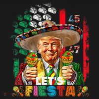 Cinco De Mayo Trump Taco Funny Mexican Trump Let's Fiesta Women's Hoodie thumb 2