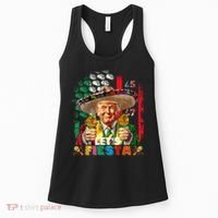 Cinco De Mayo Trump Taco Funny Mexican Trump Let's Fiesta Women's Tank Top thumb 0