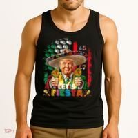 Cinco De Mayo Trump Taco Funny Mexican Trump Let's Fiesta Tank Top thumb 3
