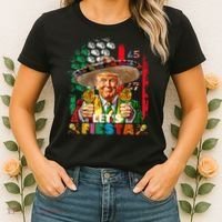 Cinco De Mayo Trump Taco Funny Mexican Trump Let's Fiesta Women's T-Shirt thumb 2