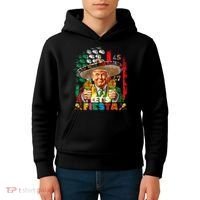 Cinco De Mayo Trump Taco Funny Mexican Trump Let's Fiesta Kids Hoodie thumb 4