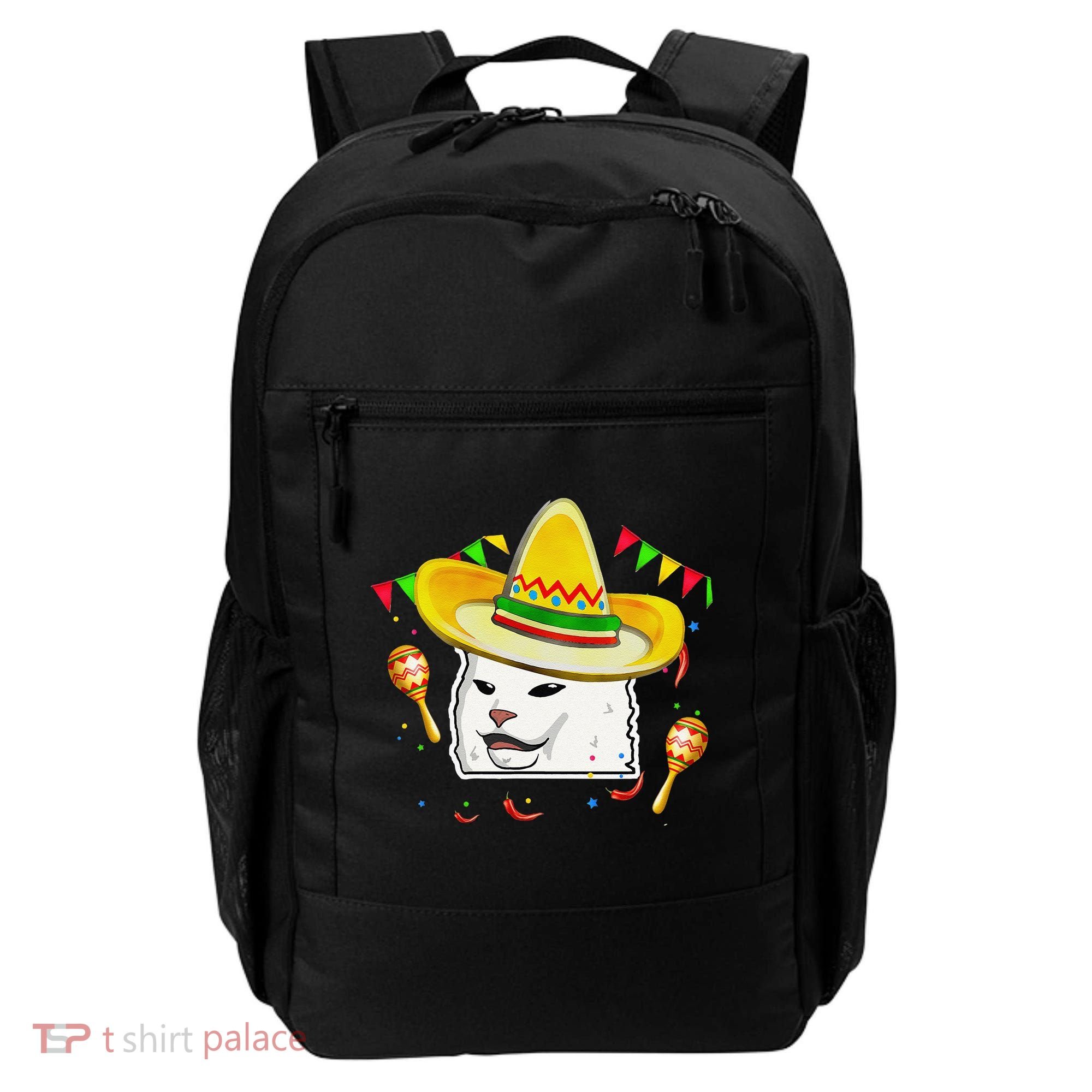 Cinco De Mayo Smudge Cat Mexican Lover Sombrero Cat Gifts Backpack