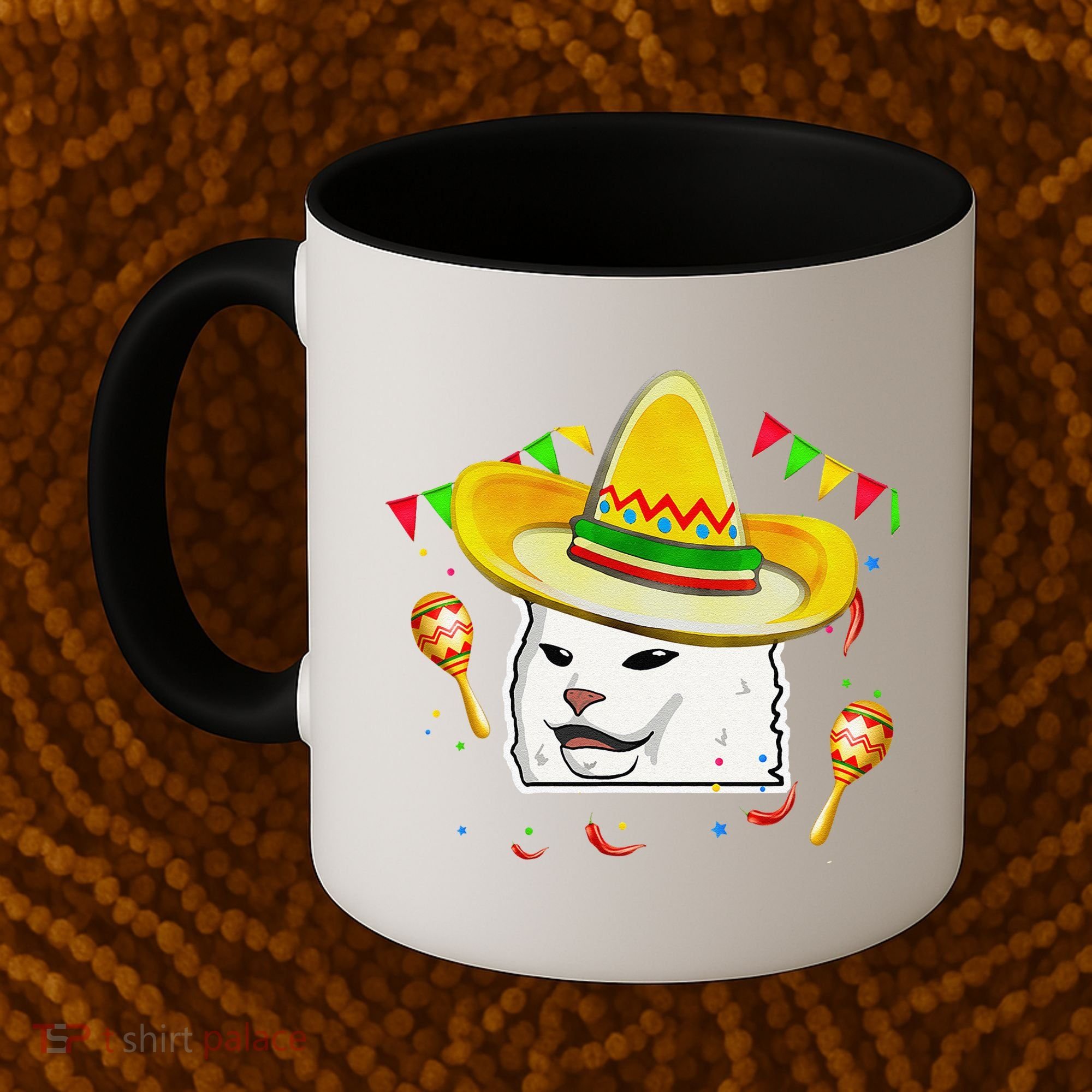 Cinco De Mayo Smudge Cat Mexican Lover Sombrero Cat Gifts Coffee Mug