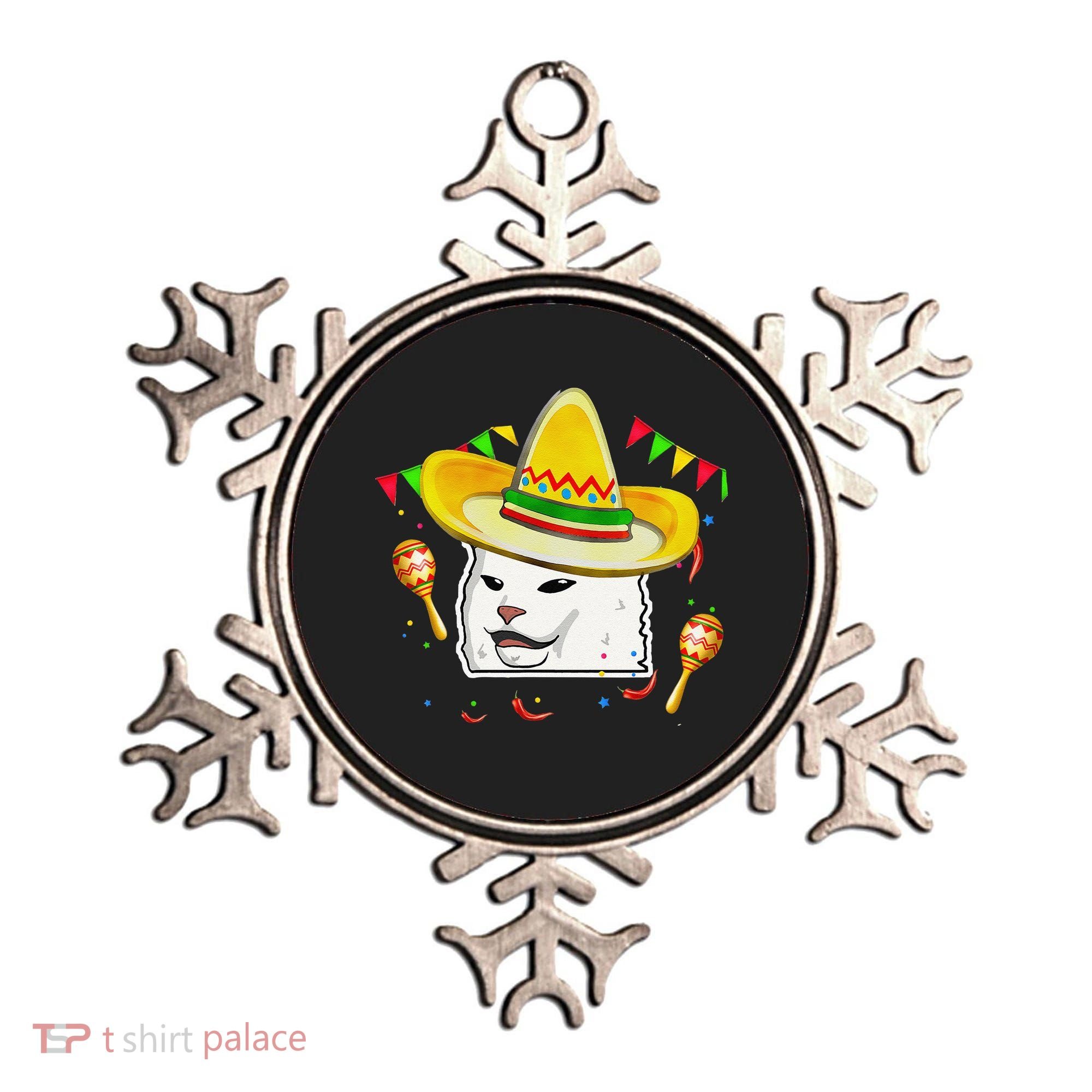 Cinco De Mayo Smudge Cat Mexican Lover Sombrero Cat Gifts Ornament