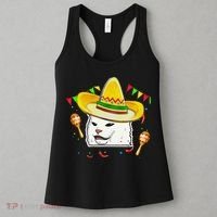 Cinco De Mayo Smudge Cat Mexican Lover Sombrero Cat Gifts Women's Tank Top thumb 3